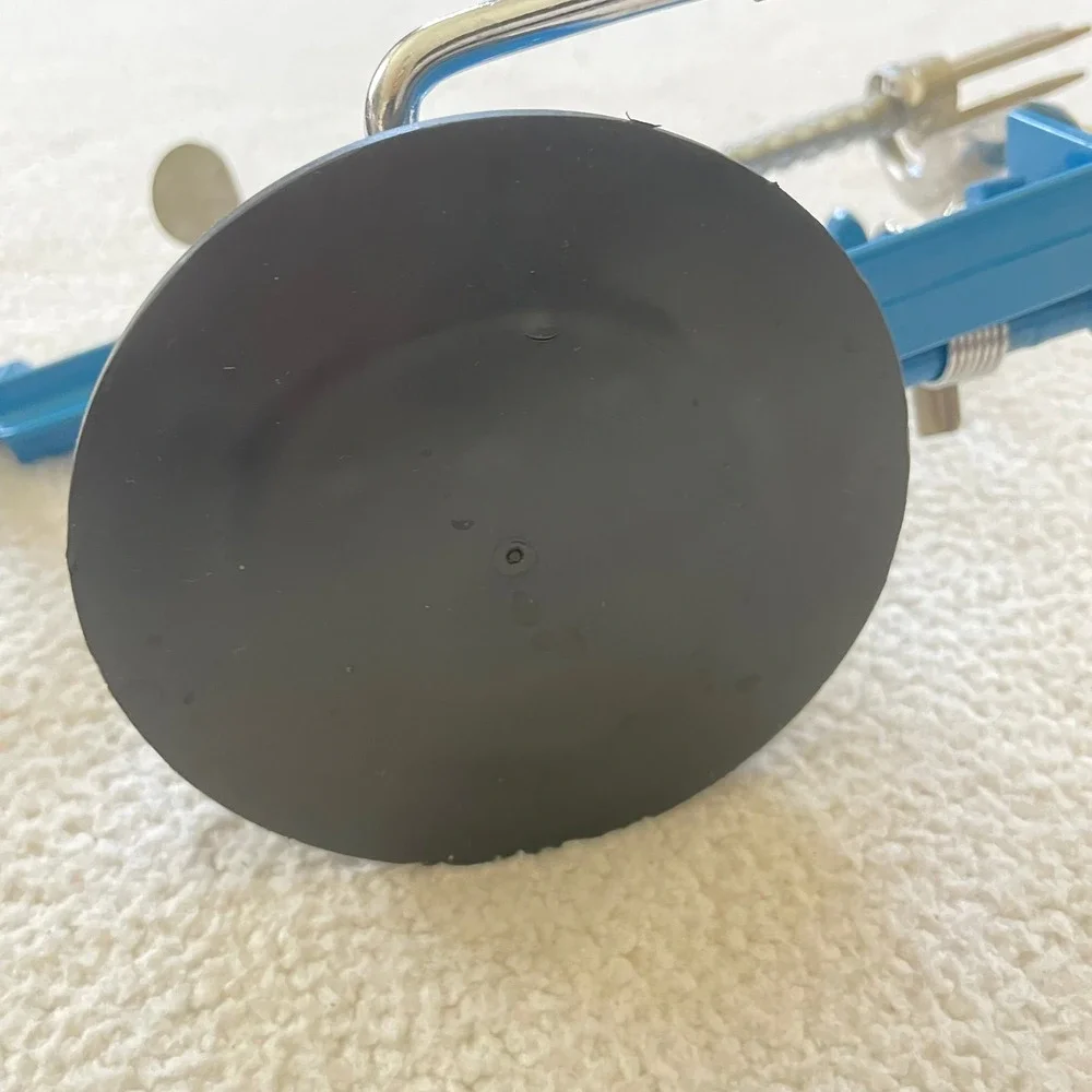 CucinaPro Apple Peeler Corer Slicer Blue Suction Base Hand Crank‎ Kitchen Tool
